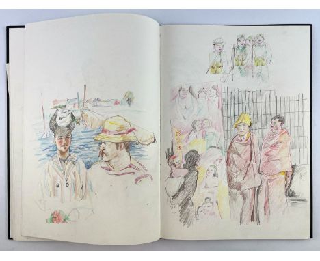 Robin Symes (British, 1939-2023)Art sketchbook, 2003Colour pencil, graphite pencil &amp; more on paperSigned &amp; dated to f