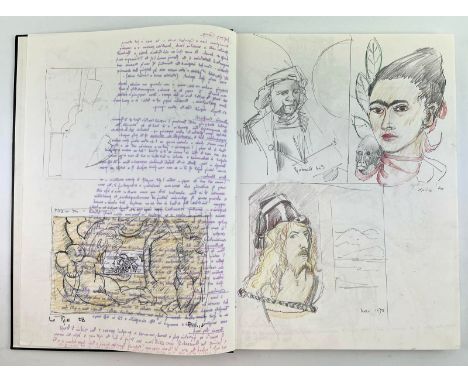 Robin Symes (British, 1939-2023)Art sketchbook, circa 2004-05Colour pencil, ink, graphite pencil &amp; more on paper
To inclu