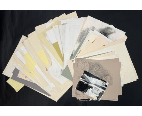 
Robin Symes (British, 1939-2023)Portfolio of circa 100+ life drawing sketches, c2008, some double-sided.Graphite pencil, ink