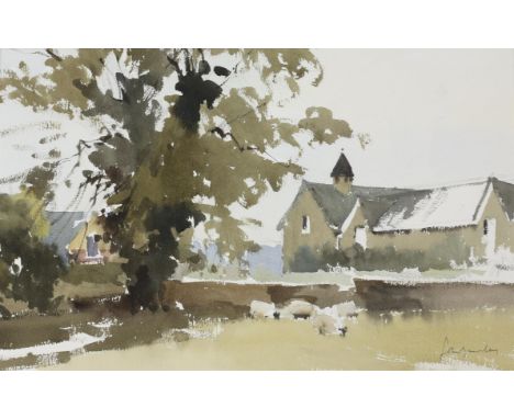 John Yardley RI (British, b. 1933), 'Early Light'. Watercolour. Signed lower right. Image size 31 x 49.5cm.