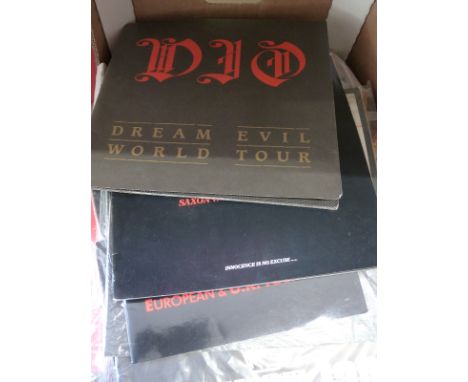 A large quantity of 1980's / 90's programmes from tours and festivals including Reading, Donnington, Moscow Music Peace Festi