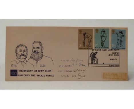 GB first day cover 16th May 1973 County Cricket featuring W G Grace, produced for The Thornbury Cricket Club and signed by fo