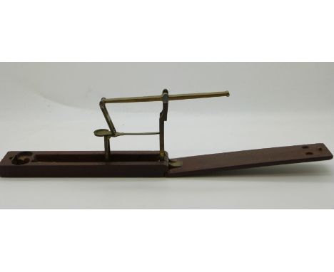 A. Wilkinson, Ormskirk, near Liverpool mahogany cased guinea scale 