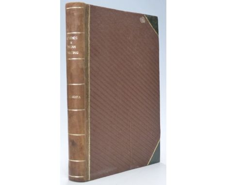 Studies in Indian Painting by Nanalal Mehta published Bombay 1926 with mounted plates in colour and half-tone, quarter leathe