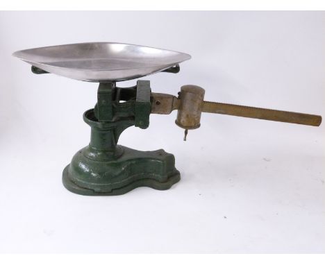 Cast iron parcel or similar cantilever scales with sliding weight 