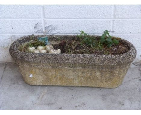 Small garden trough or planter, L78cm 