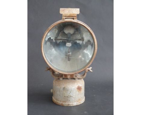 A large Tilley paraffin signal or spot lamp, possibly for industrial use 
