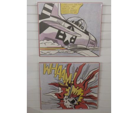 Roy Lichtenstein Tate Gallery poster prints of Wham! and I Pressed The Fire Control....