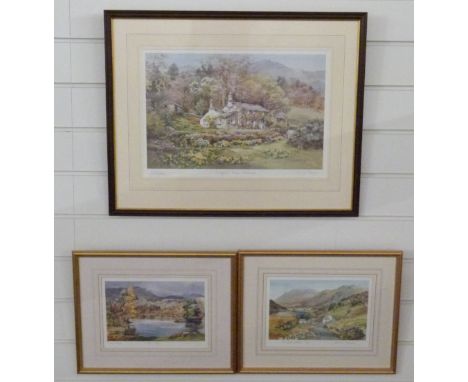 Three Judy Boyes signed prints of the Lake District, largest 25 x 40cm 