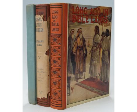 Robin Hood and His Merry Men illustrated with colour plates (1930s), Long Ago in Bible Land and Suffer Little Children retold