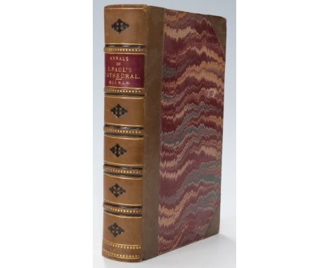 Annals of St. Paul's Cathedral by Henry Hart Milman with portrait and illustrations John Murray 1868 in half brown calf over 
