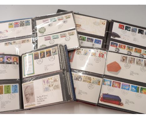 Four albums of GB first day covers