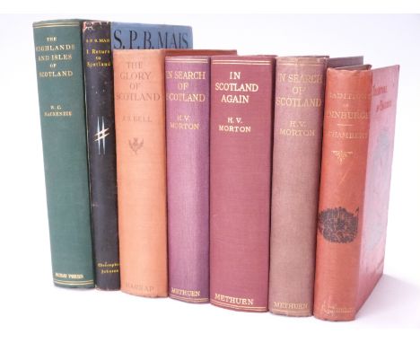 The Highlands and Isles of Scotland 1937, Glory of Scotland 1932, Traditions of Edinburgh by Robert Chambers, S.P.B. Mais I R