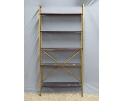 Ladderax shelf unit, W79 x D20 x H163cm