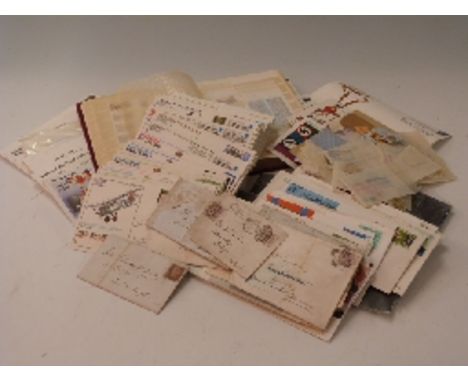 RAF related first day covers (some signed) and other covers including some early Victorian GB together with a stockbook and s