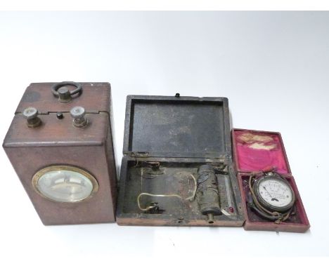 Galvanometer, Gaiffe of Paris induction apparatus and a small test meter