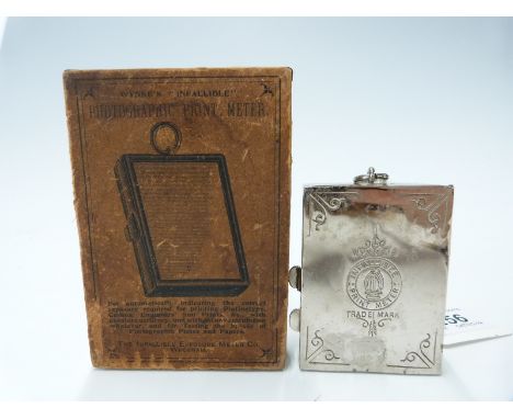 Wynne's infallible print meter in original box with instructions