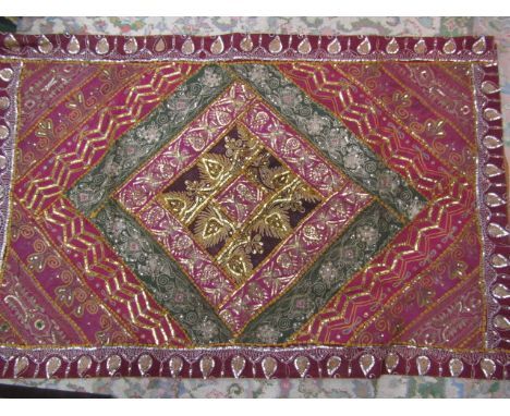 Indian tapestry wall hanging (loops on back for display)&nbsp; 144x95cm