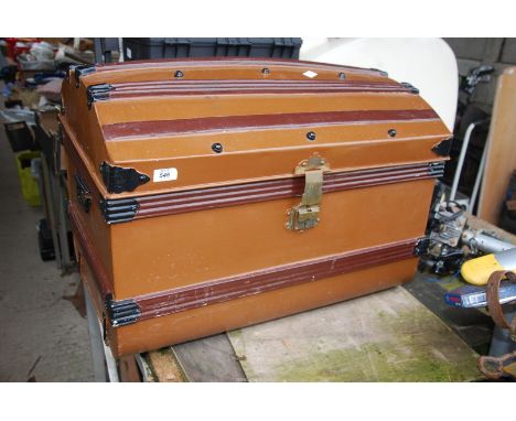 A metal Trunk.