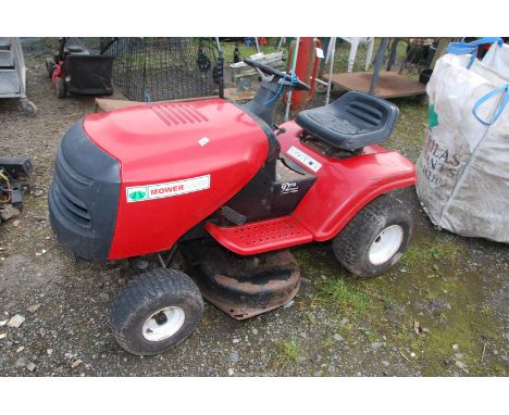A Mowerland ride-on lawn Mower with 11.5 hp Briggs and Stratton engine with electric start and deck with twin blades, engine 
