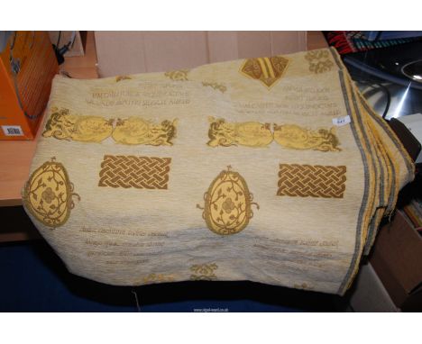 A piece of tapestry fabric 4.5m x 1.5m
