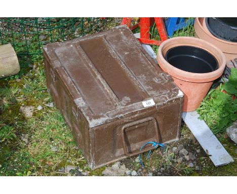 A military ammunition Box.