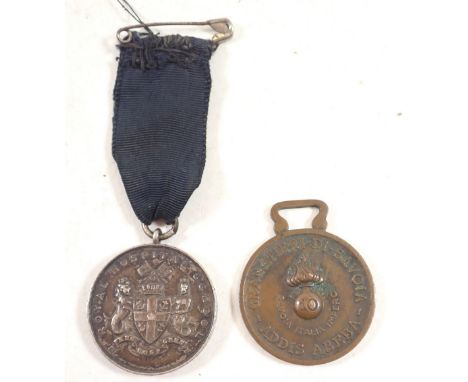 An Italian Ardis Abeba medal - R Costello and running medal 
