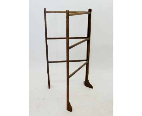 A vintage wooden clothes airer 