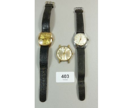 A Mortine vintage gentleman's wrist watch and two other mechanical watches 
