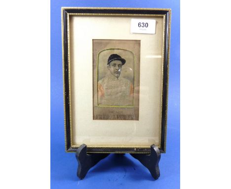 A Fred Archer silk Stevengraph, 13 x 8cm 