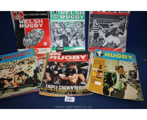 A quantity of Welsh Rugby vintage Programmes from 1960's and 70's.