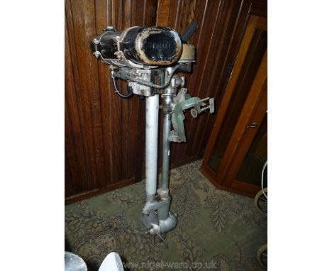 A Seagull Forty Plus (2-3 h.p.) two-stroke single cylinder petrol engined Outboard Motor, stamped serial no: FP 1374 BB4, com