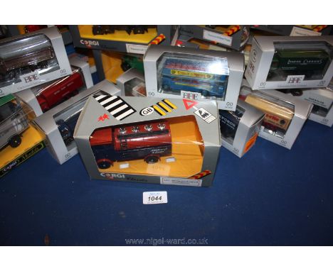 A quantity of Corgi classic cars, vans, trains, and buses and a quantity of 9 x 00 scale exclusive First edition buses. lorri