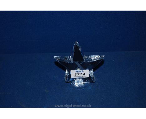 A Baccarat Star paperweight 4 1/2".