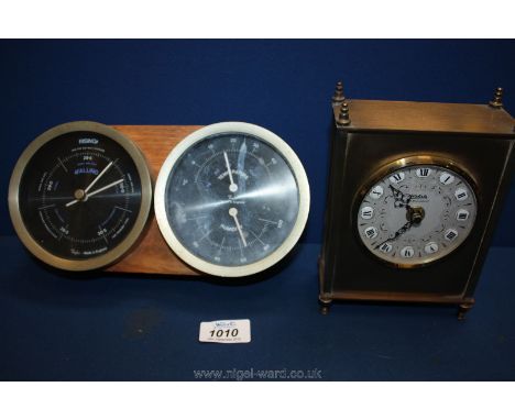 A Wehrly battery clock together with a Taylor barometer.