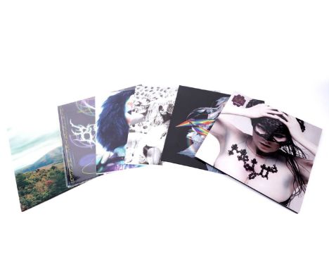 Six records by Icelandic Trip-Hop / Ethereal Pop / Dance artist Bjork: Mount Wittenberg Orca, lenticular cover and limited nu