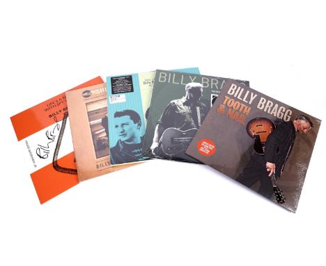 Five records by the 'Bard of Barking', British singer/songwriter Billy Bragg: Life's A Riot With Spy Vs Spy, 30th Anniversary