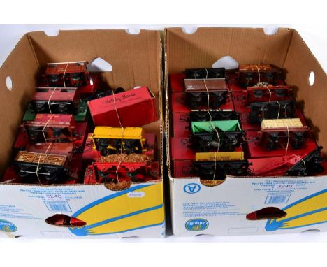 Hornby O Gauge Boxed Wagons including two BR Container, Redline-Glico tank, three Fibre and others (generally G-E boxes G (21