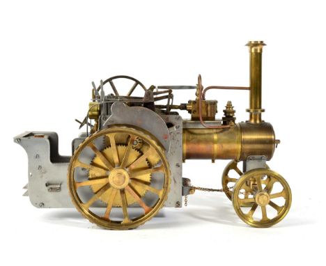 D R Mercer Miniature Live Steam Road Locomotive unpainted 12'', 30cm (G, boxed)