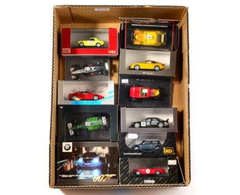 Various Modern Diecast James Bond BMW Z8 The World Is Not Enough; Hot Wheels Eddie Irvine Jaguar; Minichamps Ferrari F355, Po