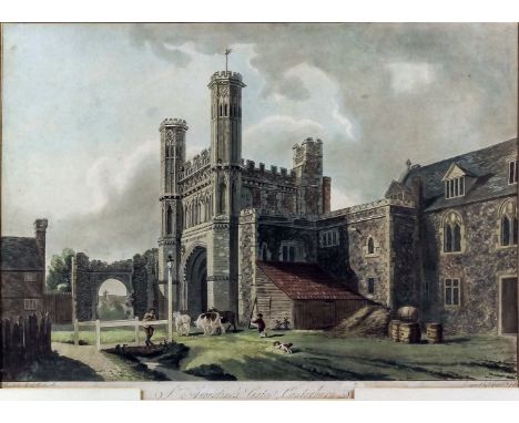 Valentine Green (1739-1813) and Francis Jukes (1745-1812) after Michael Angelo Rooker (1743-1801) - Coloured aquatint - "St. 