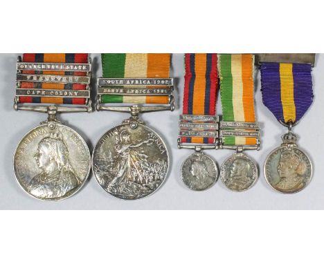 A pair of Queen Victoria and Edward VII Boer War medals to - 310 Cpl. E.L. Roberson, Prince Alfred Ordnance - Cape Artillery,