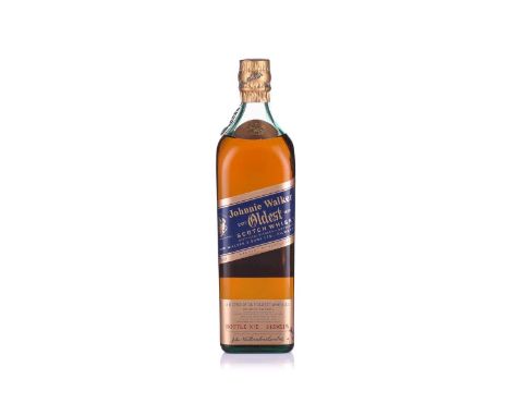 A bottle of Johnnie Walker Oldest Scotch Whisky Blue Label, 43%, 75cl
