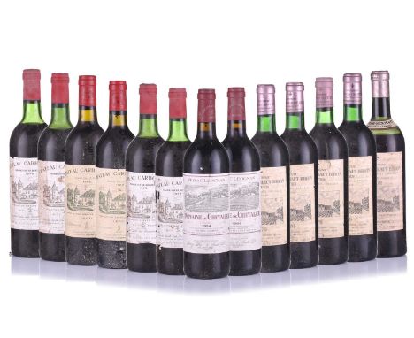 Thirteen bottles of Apellation Graves Controlee, comprising six Chateau Carbonnieux, four 1975 vintage and two 1982, two Doma