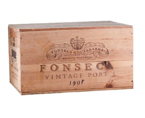 A case of 1997 Fonseca Vintage Port (12 bottles, 75cl).Sealed Case from a private cellar in Berkshire