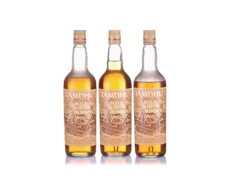 Three bottles of Tamdhu Malt Scotch Whisky, 8yr old, 70 proof, 26 2/3 fl ozsQty: 3Private cellar in Bucks2 bottles levels ben