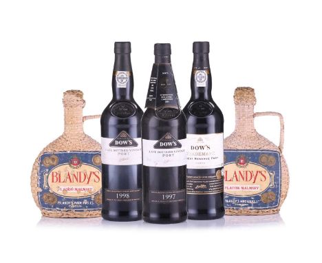 One bottle of Dow's Late Bottled Vintage Port 1997, together with a Dow's Late Bottled Vintage Port 1998, a Dow's Trademark F