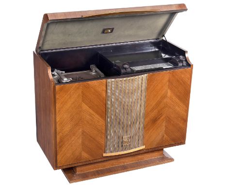 Radio-Möbel mit Plattenspieler von Pathé-Marconi, um 1950Frankreich, Modell Électrophone Meuble 649C, Pathé-Marconi, Les IME 