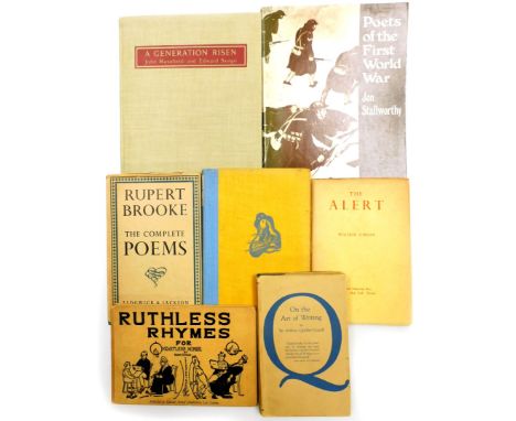 A group of books, relating to various poets, to include The Generation Risen by John Masefield and Edward Seago, Poets of The