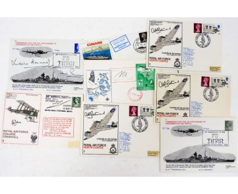 A group of signed Royal Air Force first day covers, to include The Closure Of Station 28th February 1971 four copies, Commemo